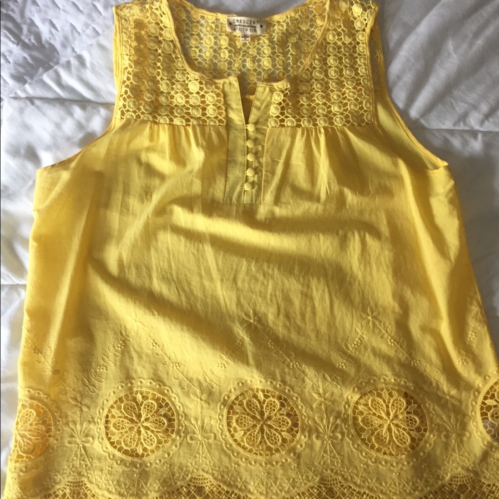 Crescent Yellow Top from Stitch Fix